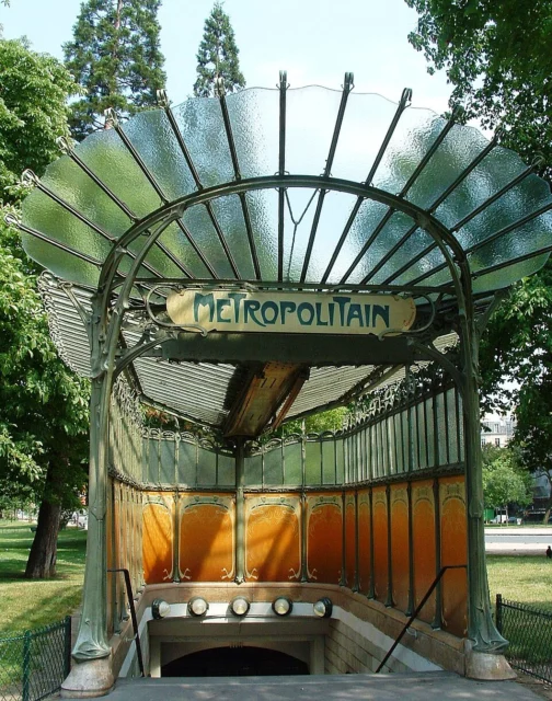 Paris Métro entrances by Hector Guimard