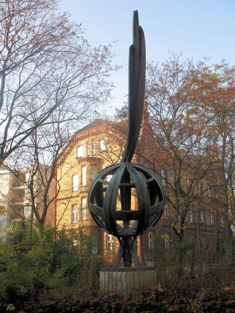 Erdkugel mit Parabelform